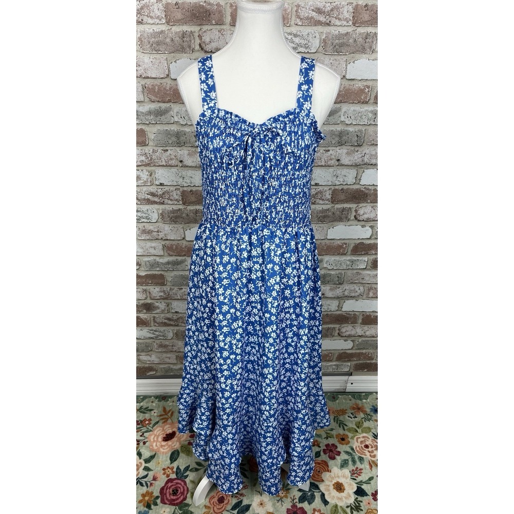 Grace Karin Dress Womens Large Floral Flowy Smocked Cottage Core‎ Spring Maxi